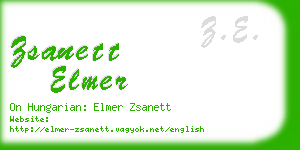 zsanett elmer business card